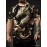 Summer Fashion Golden Dragon Print Short-Sleeved Round Neck T-Shirt - Men's Casual All-Match Outdoor Top