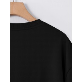 New Men's Round Neck T-Shirt, Creative 