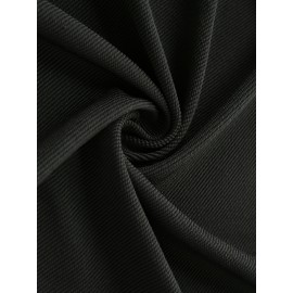 [Men's Anime Hoodie] Trendy Anime Hoodie | Men's Black with Red & White Print, Casual Drawstring Pullover, Front Kangaroo Pocket, Long Sleeve, Polyester Blend, All Seasons