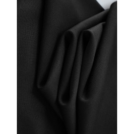 [Men's Anime Hoodie] Trendy Anime Hoodie | Men's Black with Red & White Print, Casual Drawstring Pullover, Front Kangaroo Pocket, Long Sleeve, Polyester Blend, All Seasons