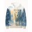 [3D White Lion Hoodie] 3D Snow Forest White Lion Hoodie for Men | Animal Print Pullover with Drawstring Hood and Pocket, Long Sleeves - Casual Autumn Winter Streetwear, Nature Wildlife Sweatshirt