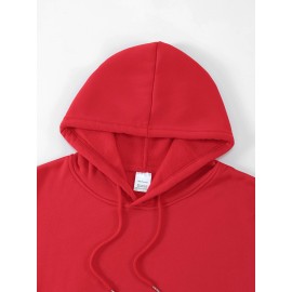 [Men's Cross Print Hooded Sweatshirt] Black Men's 