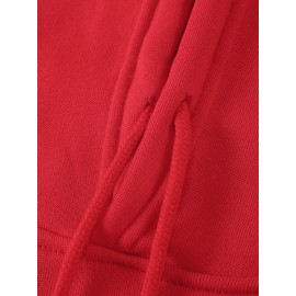 [Men's Cross Print Hooded Sweatshirt] Black Men's 