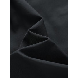 [Trendy Hooded Jacket] Trendy Black Men's Casual Hooded Jacket | Long Sleeves, Drawstrings, Functional Zippers, Teddy Bear Logo, Spring/Fall Windbreaker