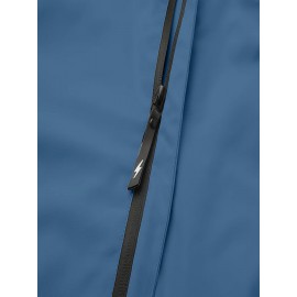 Unisex All-Season Windproof Hooded Jacket with Bold 