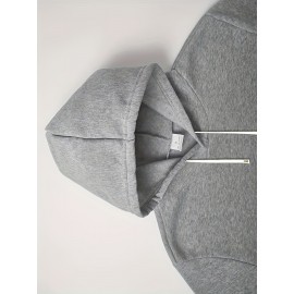 Men's Hooded Sweatshirt - Cold-Resistant Athletic Pullover Hoodie with Front Pocket, Royal Blue Gym Jacket for Running, Hiking, Casual Outfits - Machine Washable Polyester Hoodie for Men, Gym Hoodie