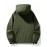 Men's Windproof Hooded Jacket - Casual Outdoor Pullover with Zipper Pockets, Long Sleeve, Machine Washable, Green Polyester Fabric for Spring/Fall, Windbreaker Jacket