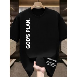 New Men's Round Neck T-Shirt, Creative 